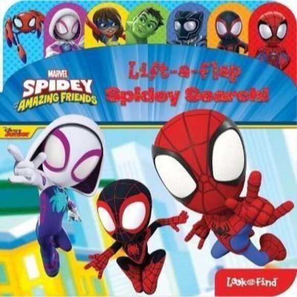 Marvel Spidey & Amazing Friends Lift-A-Flap Spidey Board Book For Kids - Picture 1 of 1
